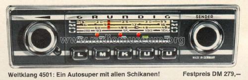 Weltklang WK 4501; Grundig Radio- (ID = 36929) Car Radio