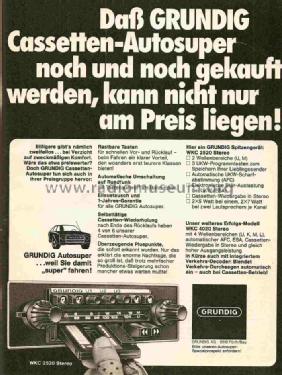 Weltklang WKC2520 Stereo; Grundig Radio- (ID = 851468) Car Radio