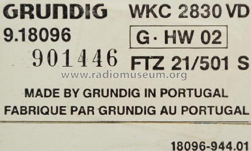 WKC2830VD; Grundig Radio- (ID = 1789572) Car Radio