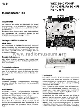 WKC2840-VD HiFi; Grundig Radio- (ID = 2556953) Car Radio