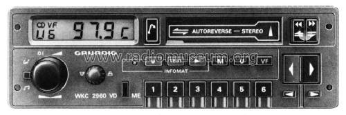 WKC2960VD; Grundig Radio- (ID = 1466758) Car Radio