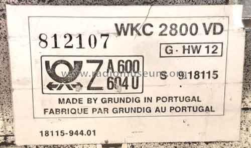 WKC 2800 VD 9.18115; Grundig Radio- (ID = 2651873) Car Radio