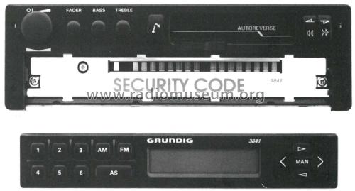 WKC 3841; Grundig Radio- (ID = 2770159) Car Radio