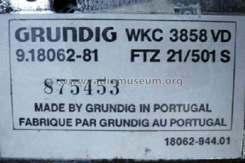 WKC 3858 VD 9.18062-81; Grundig Radio- (ID = 691871) Autoradio