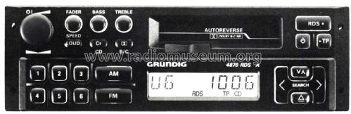 WKC 4870 RDS A; Grundig Radio- (ID = 2771779) Car Radio