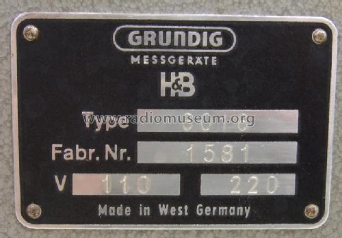 Wobbelsender 6016; Grundig Radio- (ID = 668885) Equipment