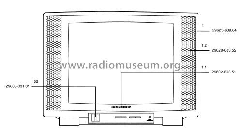 XS 55/1 Ch= CUC 7350; Grundig Radio- (ID = 1638027) Television