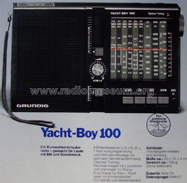 Yacht-Boy 100; Grundig Radio- (ID = 797220) Radio