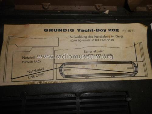 Yacht-Boy 202N; Grundig Radio- (ID = 1772366) Radio