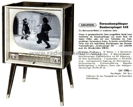 Zauberspiegel 446; Grundig Radio- (ID = 2058705) Television