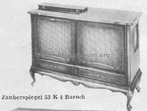 Zauberspiegel 53K4u Barock; Grundig Radio- (ID = 374485) TV Radio