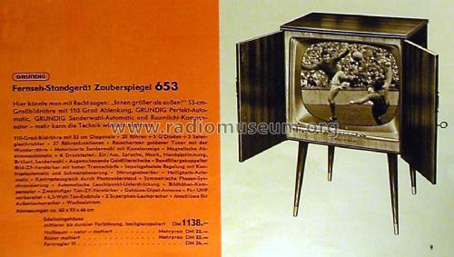 Zauberspiegel 653; Grundig Radio- (ID = 2085622) Television