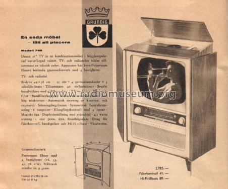 Zauberspiegel 748; Grundig Radio- (ID = 1656306) TV Radio