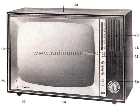 Zauberspiegel FT205 Luxus; Grundig Radio- (ID = 2565180) Television