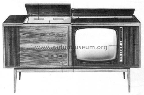 Zauberspiegel K450 TV Ch= T450, Rfk Ch= HF25 + NF25; Grundig Radio- (ID = 296132) TV Radio