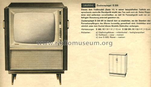 Zauberspiegel S320; Grundig Radio- (ID = 1095985) Television