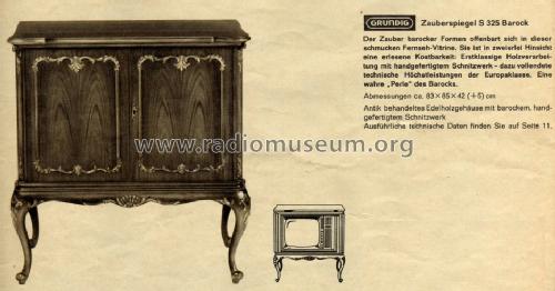 Zauberspiegel S325 Barock; Grundig Radio- (ID = 1096045) Télévision