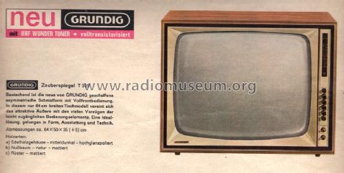 Zauberspiegel T320 mit UHF; Grundig Radio- (ID = 1095972) Television