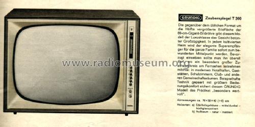 Zauberspiegel T360; Grundig Radio- (ID = 1097090) Television