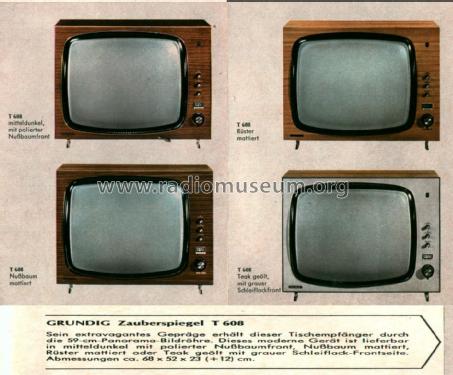 Zauberspiegel T608; Grundig Radio- (ID = 2138720) Television