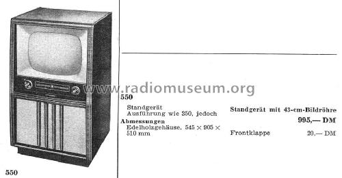 550; Grundig Radio- (ID = 3105680) Television