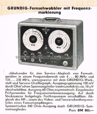 Fernsehwobbler 371; Grundig Radio- (ID = 3078539) Equipment