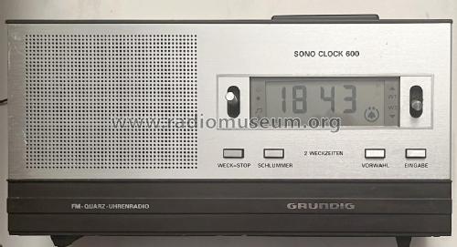 SONO CLOCK 600; Grundig Radio- (ID = 3076790) Radio