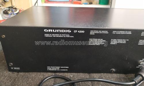 Stereo Cassette Deck CF 4200; Grundig Radio- (ID = 3105763) R-Player