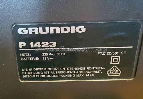 Super Electronic P1423; Grundig Radio- (ID = 3087961) Television