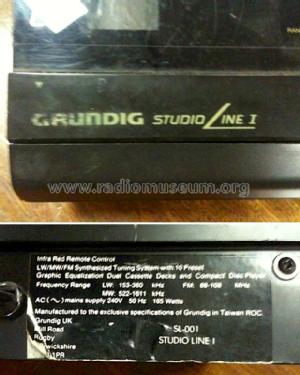 Studio Line 1 SL-001; Grundig Ltd., London (ID = 1349565) Radio