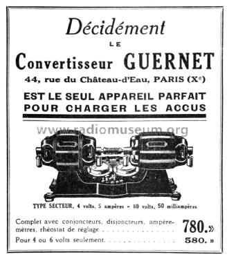 Groupe Convertisseur Type Secteur; Guernet, Jean; Paris (ID = 2482759) Aliment.