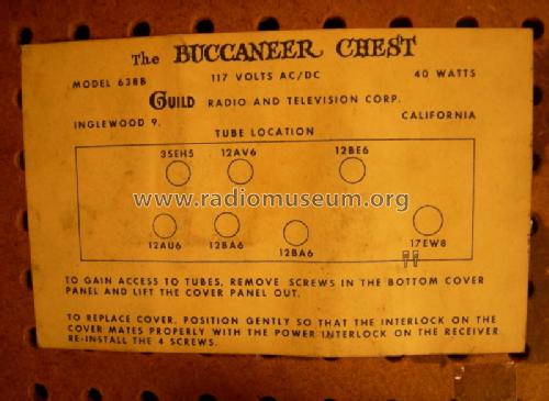 The Buccaneer Chest 638B; Guild Radio & (ID = 1261887) Radio