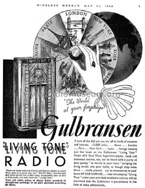 75A or A75; Gulbransen brand; (ID = 2219896) Radio