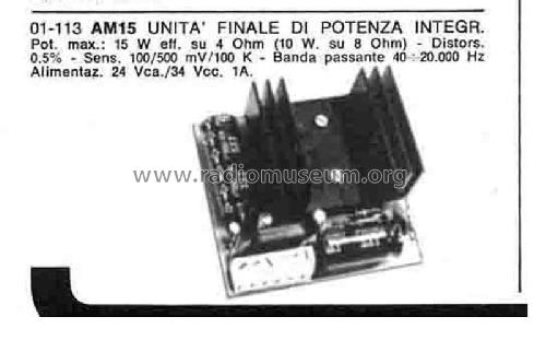 Unità Finale di Potenza AM15; GVH Elettronica; (ID = 3041406) Ampl/Mixer