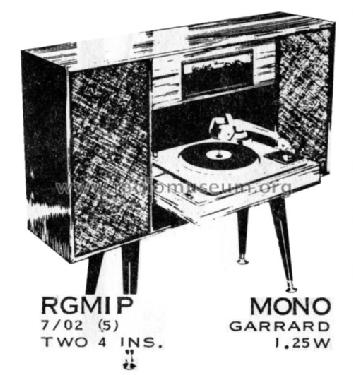 Slimline RGM1P Ch= 7/02; Palmer, H.G. HGP, H. (ID = 1526376) Radio