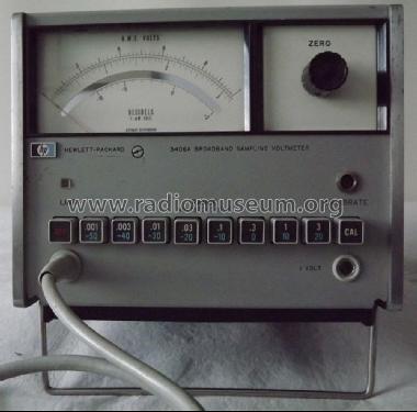 RF Broadband Sampling Voltmeter HP 3406A; Hewlett-Packard, HP; (ID = 1436185) Equipment