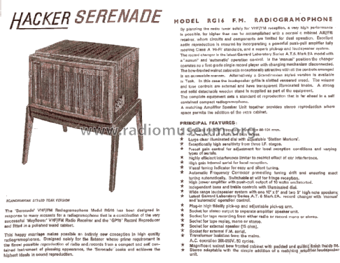 Serenade RG16; Hacker Radio Ltd., (ID = 1963509) Radio