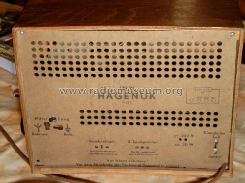 139W; Hagenuk N&K, (ID = 37289) Radio