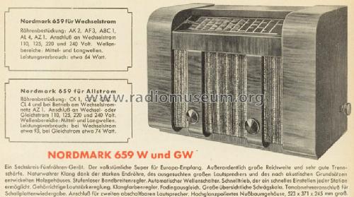 Nordmark 659GW; Hagenuk N&K, (ID = 764292) Radio