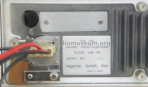 UKW-Seefunkanlage Marine Radiotelephone USE 198; Hagenuk N&K, (ID = 1821689) Commercial TRX