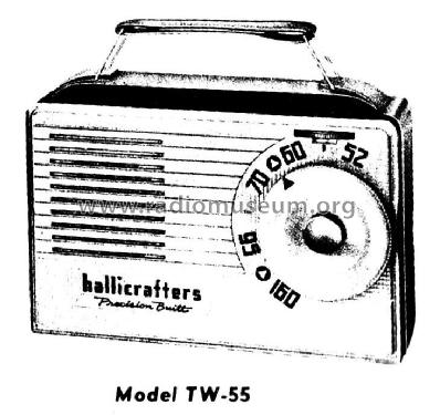 TW-55 ; Hallicrafters Canada (ID = 2261816) Radio