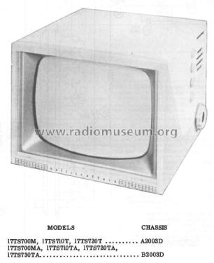 17TS700M Ch= A2003D; Hallicrafters, The; (ID = 2331693) Television