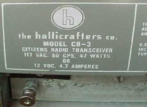 Little Fone CB-3; Hallicrafters, The; (ID = 792978) Ciudadana