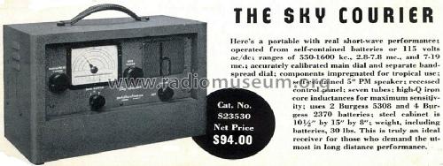 'Sky Courier ' RE-1; Hallicrafters, The; (ID = 1314715) Radio