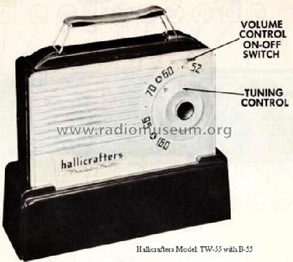 TW-55; Hallicrafters, The; (ID = 193409) Radio