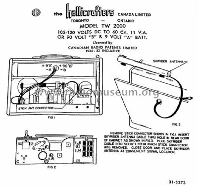 World-Wide TW-2000; Hallicrafters, The; (ID = 1104534) Radio