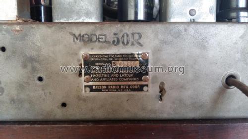 50-R ; Halson Radio Mfg. Co (ID = 2050884) Radio