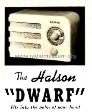 A-5 Dwarf; Halson Radio Mfg. Co (ID = 2719168) Radio