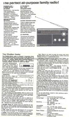 HR-10 Weather-Sentry ; Hammarlund Mfg. Co. (ID = 956843) Radio