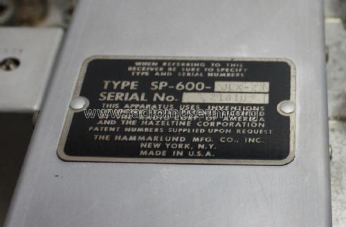 Super Pro SP-600-JLX-23 ; Hammarlund Mfg. Co. (ID = 2636609) Mil Re